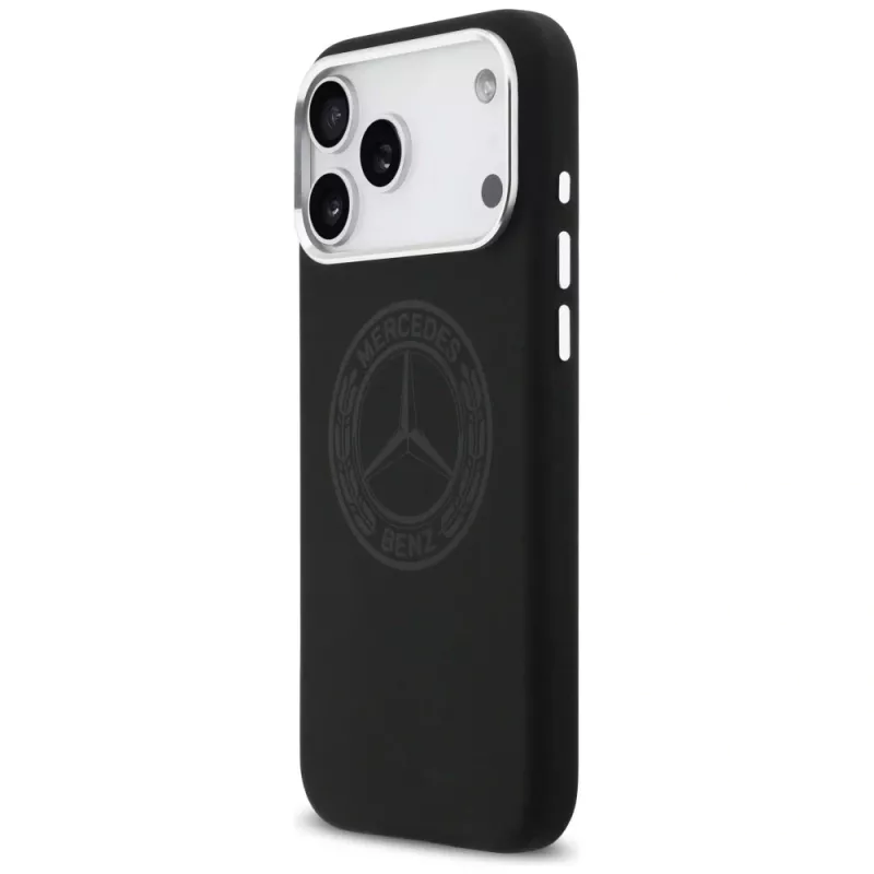Mercedes Vintage Logo silikónové puzdro MagSafe pre iPhone 17 Pro Max čierne