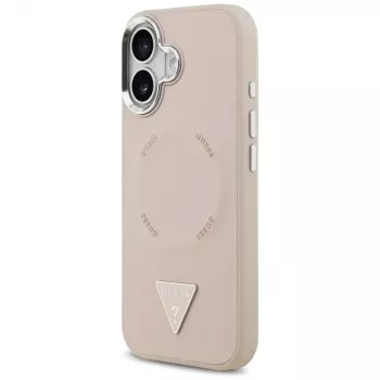 Guess puzdro Triangle Logo MagSafe pre iPhone 17 (ružové)