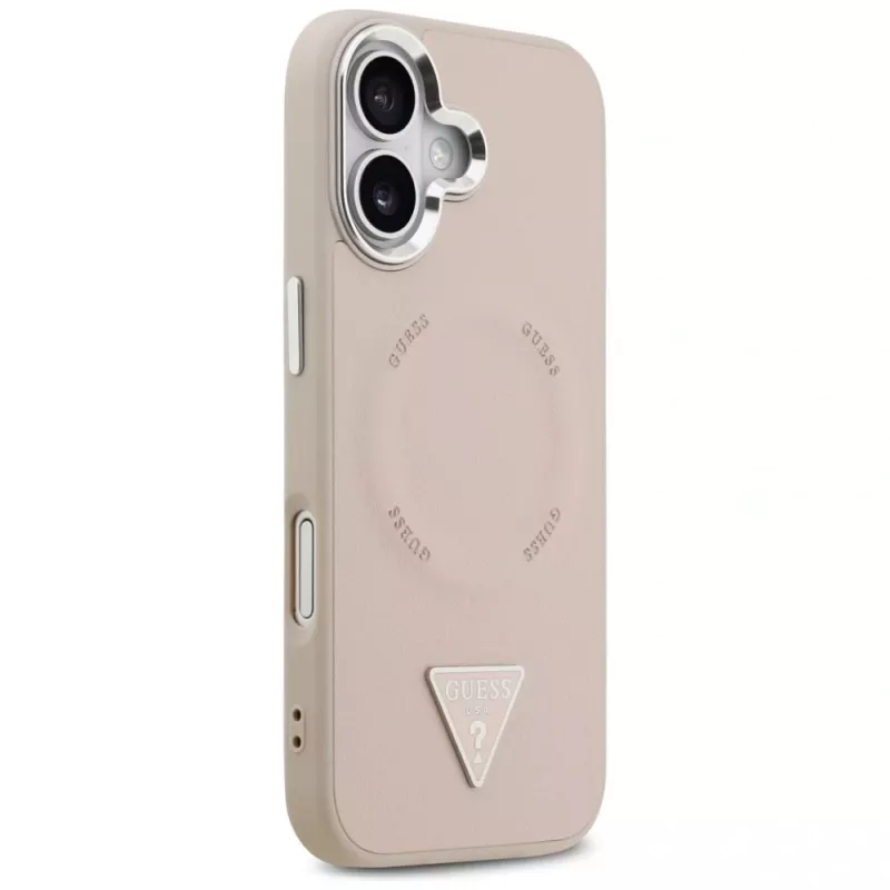 Guess puzdro Triangle Logo MagSafe pre iPhone 17 (ružové)