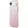 Guess puzdro IML Gradient Triangle Logo MagSafe pre iPhone Air ružové