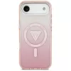 Guess puzdro IML Gradient Triangle Logo MagSafe pre iPhone Air ružové