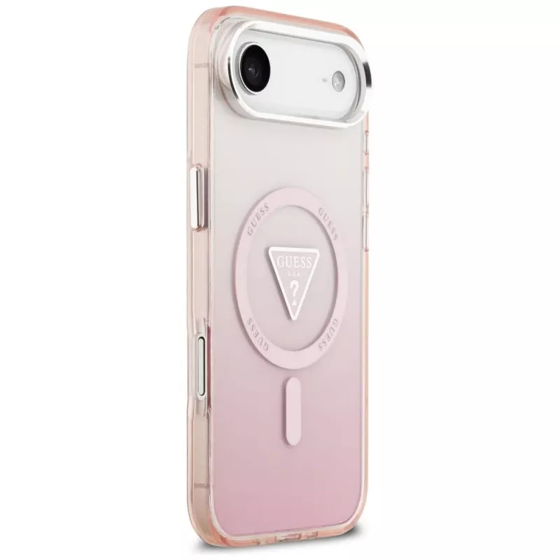 Guess puzdro IML Gradient Triangle Logo MagSafe pre iPhone Air ružové