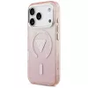 Guess puzdro IML Gradient Triangle Logo MagSafe pre Apple iPhone 17 Pro, ružové