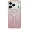 Guess puzdro IML Gradient Triangle Logo MagSafe pre Apple iPhone 17 Pro, ružové
