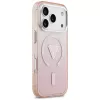 Guess puzdro IML Gradient Triangle Logo MagSafe pre Apple iPhone 17 Pro, ružové