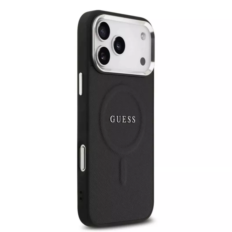Guess puzdro Classic Logo MagSafe pre iPhone 17 Pro Max čierne