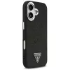 Guess puzdro Glitter Triangle Logo MagSafe pre iPhone 17 čierne