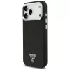 Guess puzdro Glitter Triangle Logo MagSafe pre iPhone 17 Pro Max čierne