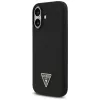 Guess silikónové puzdro Triangle Logo MagSafe pre iPhone 17 čierne