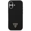 Guess silikónové puzdro Triangle Logo MagSafe pre iPhone 17 čierne
