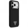 Guess silikónové puzdro Triangle Logo MagSafe pre iPhone 17 Pro Max (čierne)