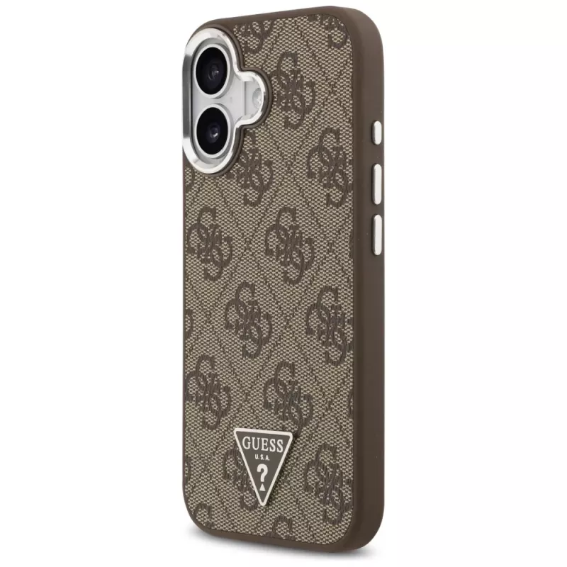 Guess puzdro 4G Triangle Logo MagSafe pre iPhone 17 (hnedé)