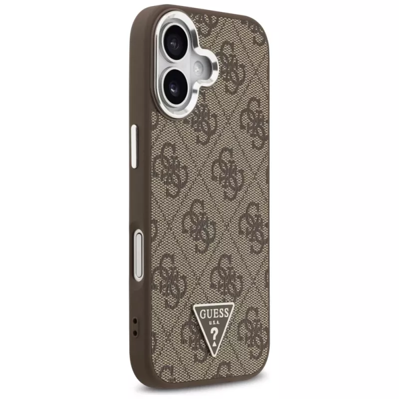 Guess puzdro 4G Triangle Logo MagSafe pre iPhone 17 (hnedé)