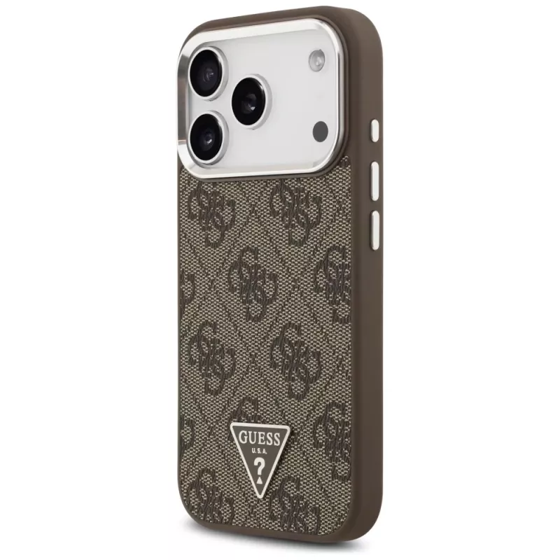 Guess puzdro 4G Triangle Logo MagSafe pre iPhone 17 Pro (hnedé)