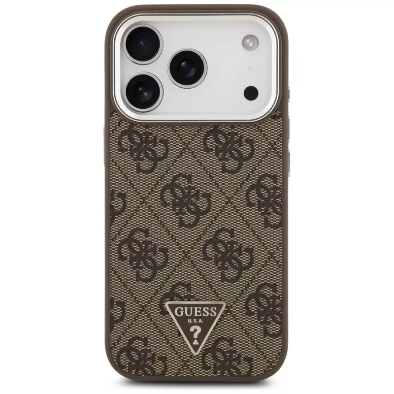 Guess puzdro 4G Triangle Logo MagSafe pre iPhone 17 Pro (hnedé)