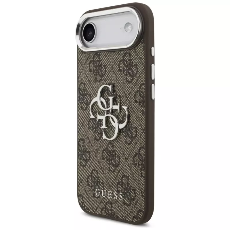 Guess GUHCP17MP4G4SMCW 4G Big 4G Classic Logo puzdro pre iPhone Air – hnedá / strieborná