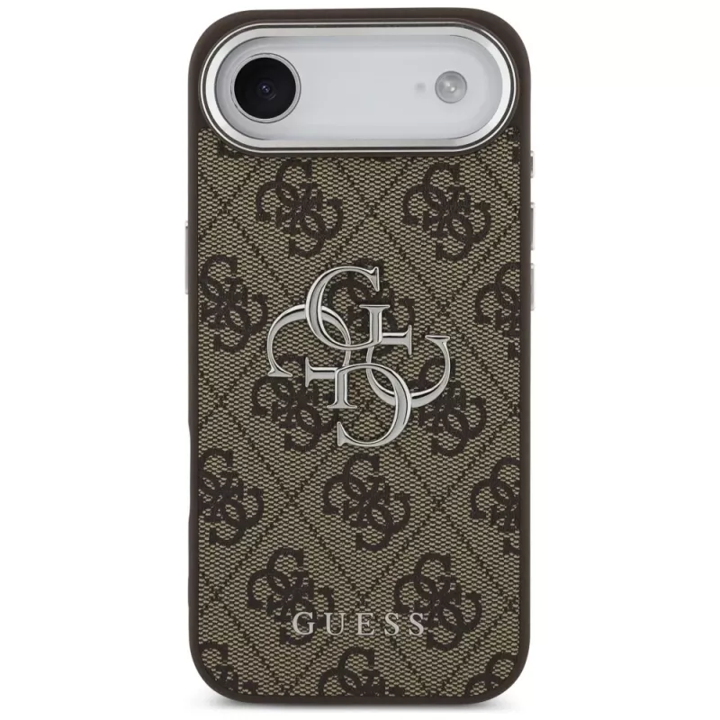 Guess GUHCP17MP4G4SMCW 4G Big 4G Classic Logo puzdro pre iPhone Air – hnedá / strieborná