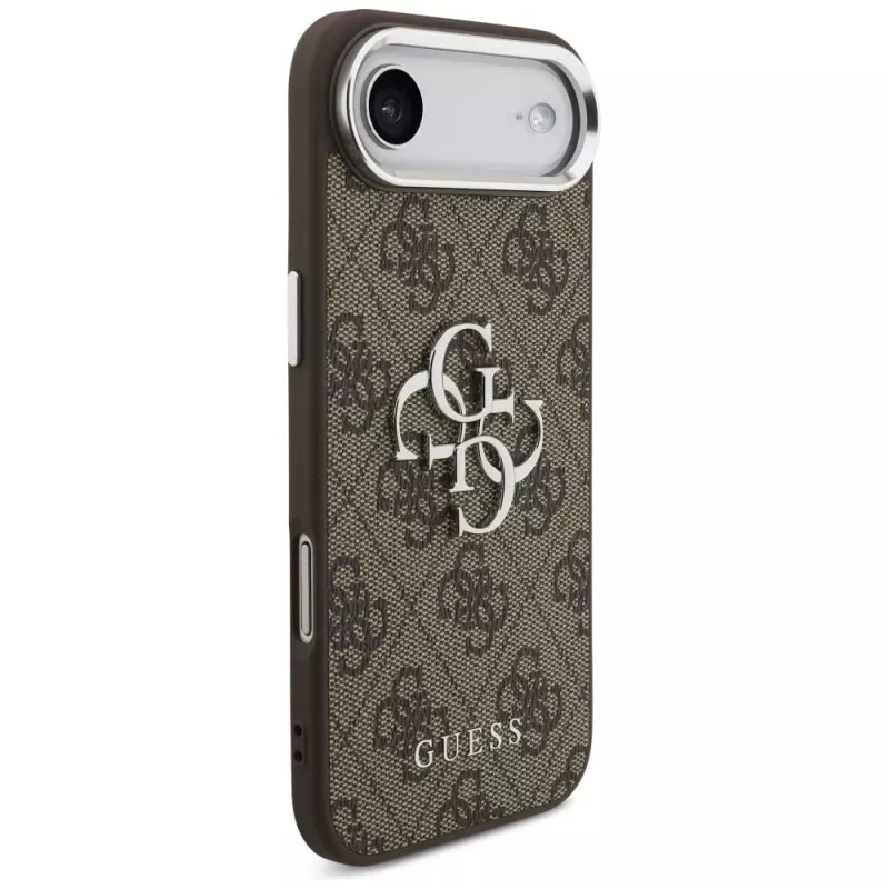 Guess GUHCP17MP4G4SMCW 4G Big 4G Classic Logo puzdro pre iPhone Air – hnedá / strieborná