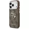 Guess 4G Big 4G Classic Logo puzdro pre iPhone 17 Pro (hnedá / strieborná)