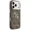 Guess 4G Big 4G Classic Logo puzdro pre iPhone 17 Pro (hnedá / strieborná)