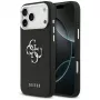 Guess Grained Big 4G Classic Logo puzdro pre iPhone 17 Pro Max - čierna
