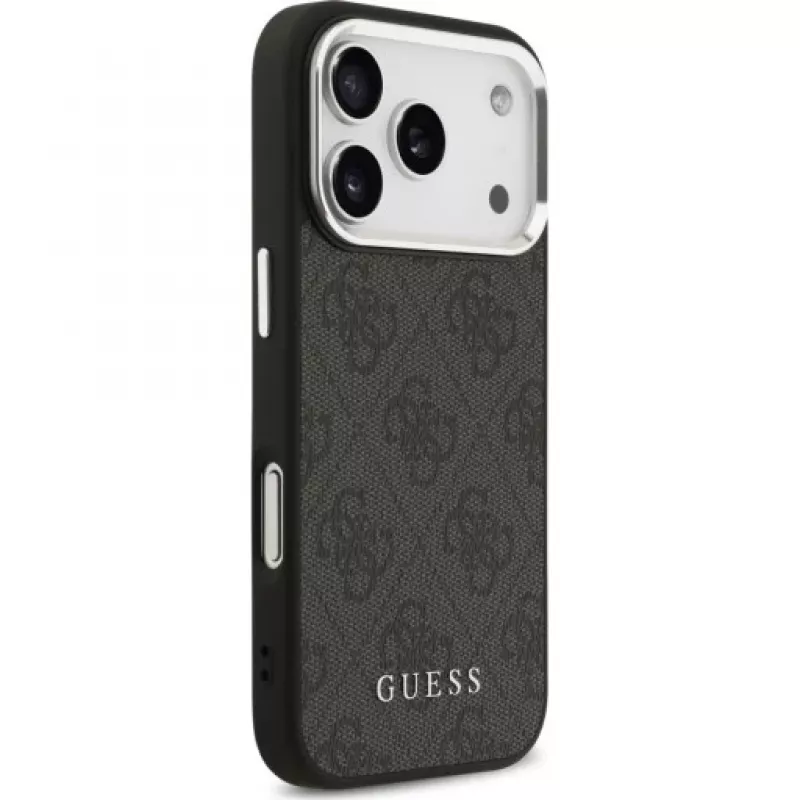Guess 4G Classic Logo MagSafe puzdro pre iPhone 17 Pro (čierna)