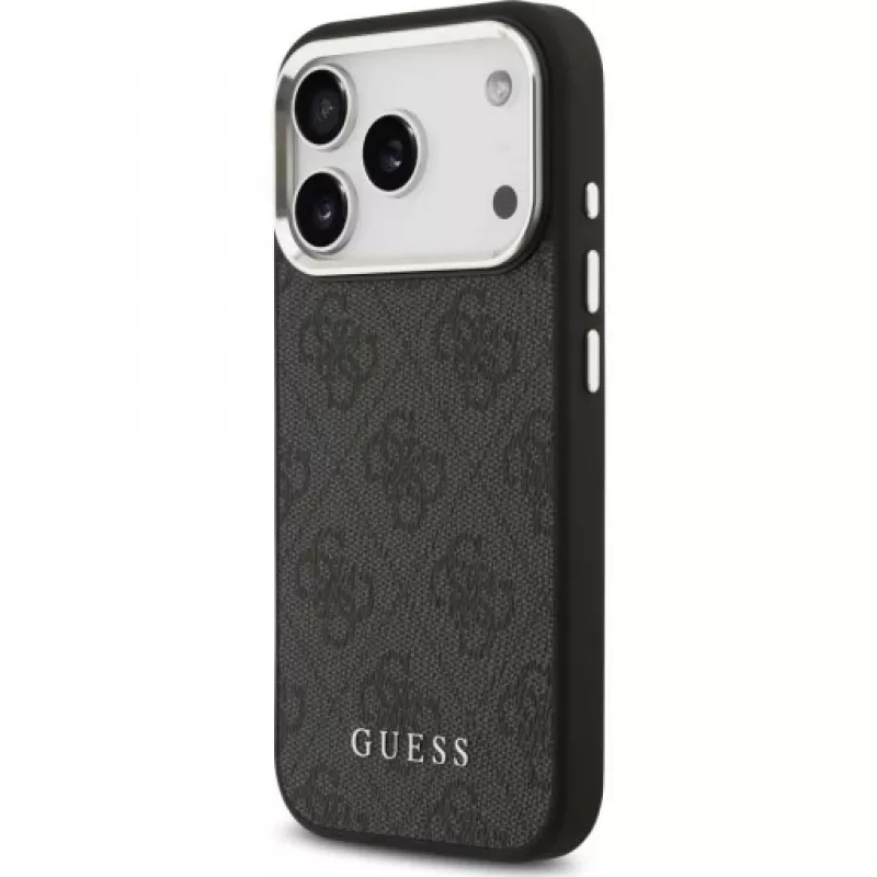 Guess 4G Classic Logo MagSafe puzdro pre iPhone 17 Pro (čierna)