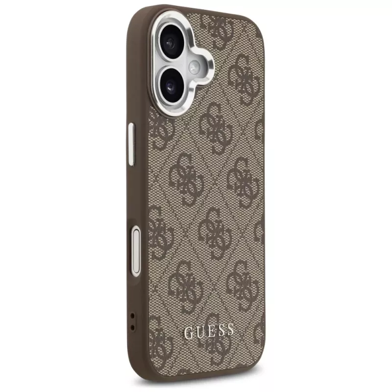 Guess 4G Classic Logo MagSafe puzdro pre iPhone 17, hnedá