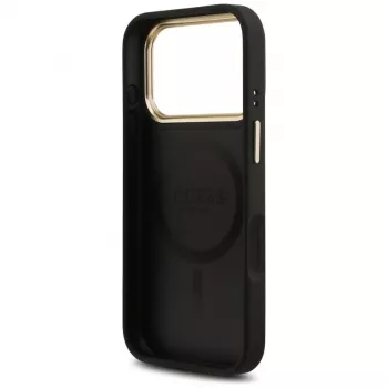 Guess 4G Stripe MagSafe puzdro pre iPhone 17 Pro Max čierna