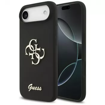 Guess Silicone Big 4G Script puzdro pre iPhone Air - čierna