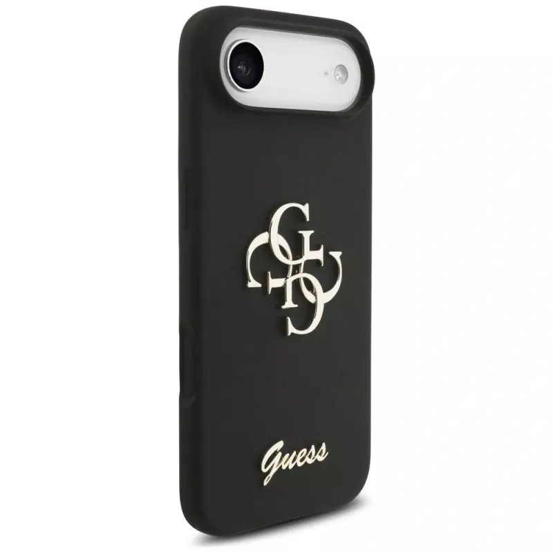 Guess Silicone Big 4G Script puzdro pre iPhone Air - čierna