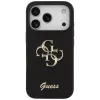 Guess Silicone Big 4G Script puzdro pre iPhone 17 Pro čierna