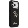 Guess Silicone Big 4G Script puzdro pre iPhone 17 Pro čierna