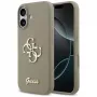 Guess Silicone Big 4G Script puzdro na telefón pre iPhone 17 - hnedá