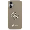 Guess Silicone Big 4G Script puzdro na telefón pre iPhone 17 - hnedá