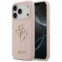 Guess Silicone Big 4G Script zadný kryt pre Apple iPhone 17 Pro - ružová