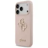 Guess Silicone Big 4G Script zadný kryt pre Apple iPhone 17 Pro - ružová