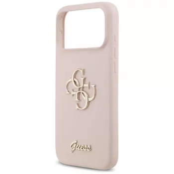 Guess Silicone Big 4G Script puzdro pre Apple iPhone 17 Pro Max - ružová