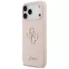 Guess Silicone Big 4G Script puzdro pre Apple iPhone 17 Pro Max - ružová