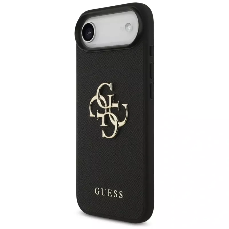 Guess Grained Big 4G & Classic Logo puzdro pre iPhone Air, čierna