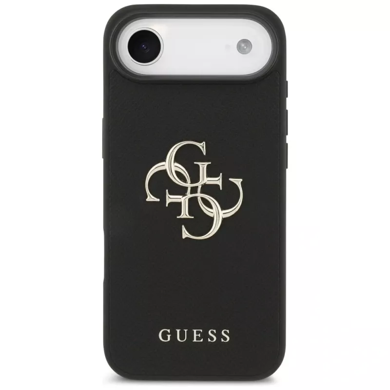 Guess Grained Big 4G & Classic Logo puzdro pre iPhone Air, čierna