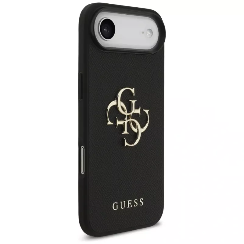 Guess Grained Big 4G & Classic Logo puzdro pre iPhone Air, čierna