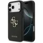 Guess Grained Big 4G & Classic Logo zadný kryt pre iPhone 17 Pro Max, čierna
