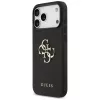 Guess Grained Big 4G & Classic Logo zadný kryt pre iPhone 17 Pro Max, čierna