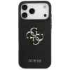 Guess Grained Big 4G & Classic Logo zadný kryt pre iPhone 17 Pro Max, čierna
