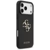 Guess Grained Big 4G & Classic Logo zadný kryt pre iPhone 17 Pro Max, čierna