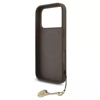 Guess 4G Charms Collection MagSafe puzdro pre iPhone 17 Pro (hnedá)