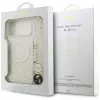 Guess IML Flowers Electro Pearl Strap MagSafe puzdro pre iPhone 17 Pro Max biela