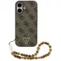 Guess 4G Strap Triangle Logo MagSafe puzdro pre iPhone 17 hnedá
