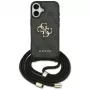 Guess 4G Big Logo Cord Strap Crossbody puzdro pre Apple iPhone 17, čierna